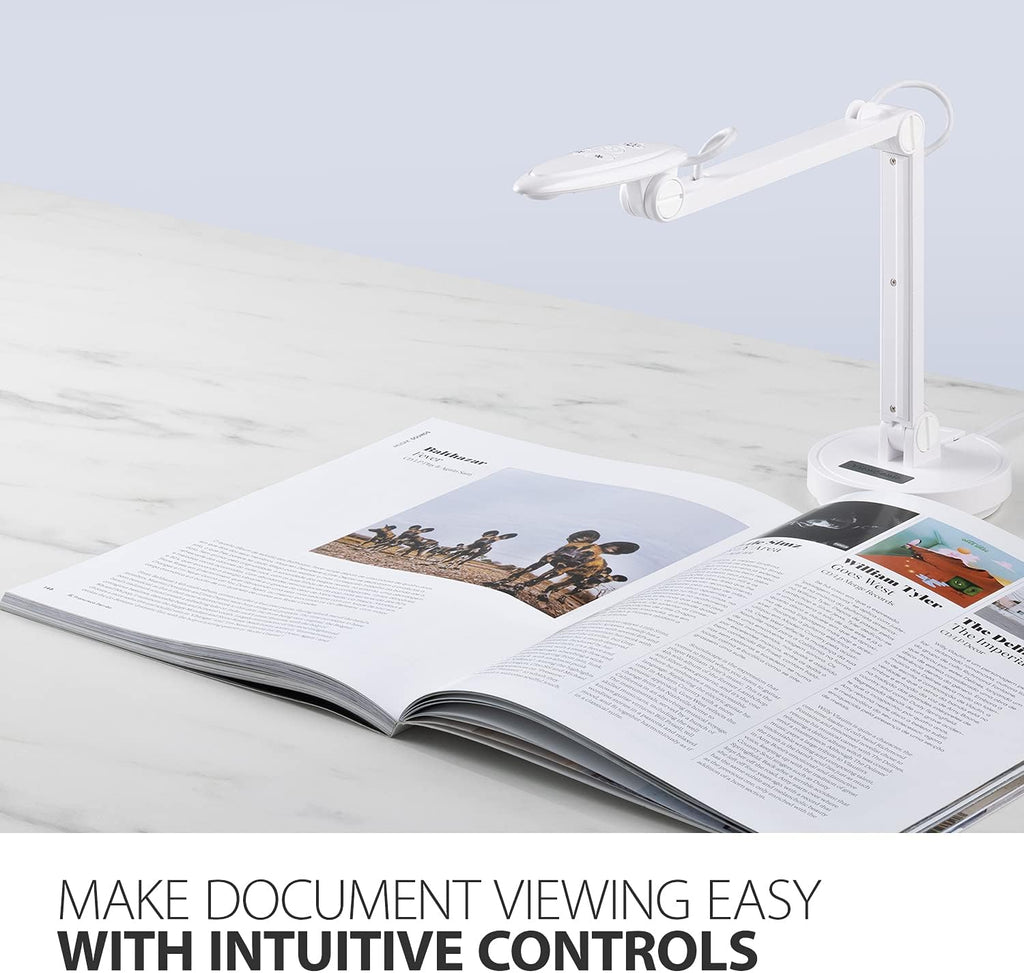 ViewSonic VB-VIS-002 8MP USB Document Camera with Adjustable Arm, Auto Focus, Digital Zoom with Windows, MacOS, and Chrome OS Support