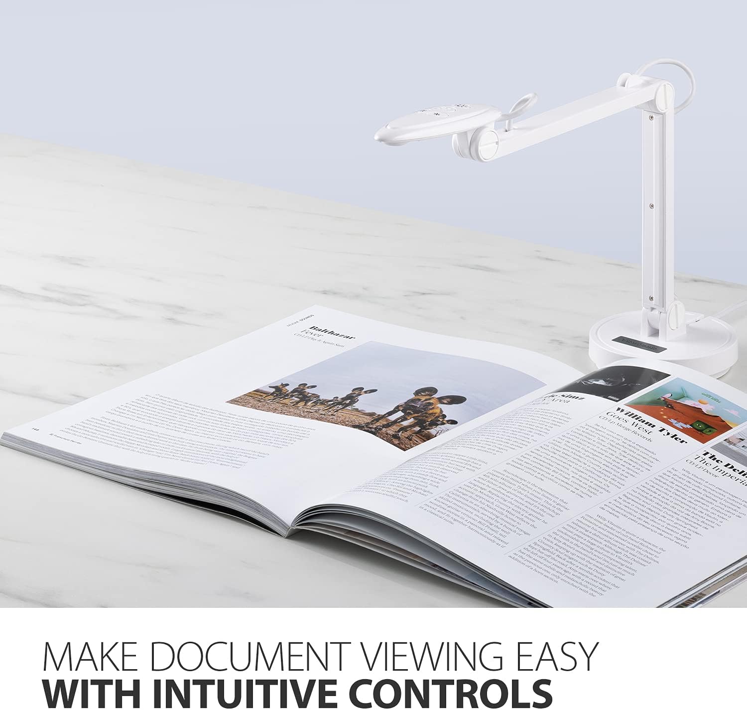 ViewSonic VB-VIS-002 8MP USB Document Camera with Adjustable Arm, Auto Focus, Digital Zoom with Windows, MacOS, and Chrome OS Support