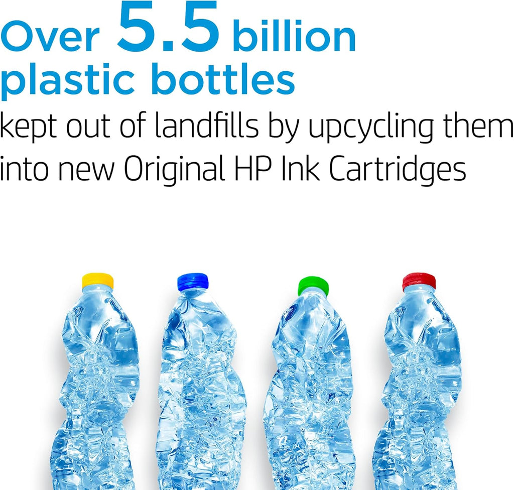 HP 923 Black, Cyan, Magenta, Yellow Ink Cartridges (4-Pack) | Works with Printer Series: OfficeJet 8120, OfficeJet Pro 8130 | Eligible for Instant Ink | 6C3Y6LN