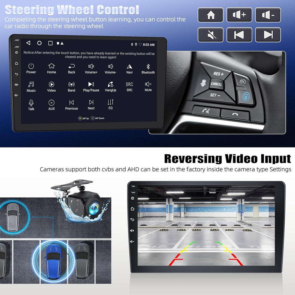 2+64G Android 15 Car Stereo for Kia Optima K5 2010 2011 2012 2013 with Wireless Carplay Android Auto,9" Touchscreen Car Radio with WiFi GPS Mirror Link Bluetooth EQ FM RDS SWC