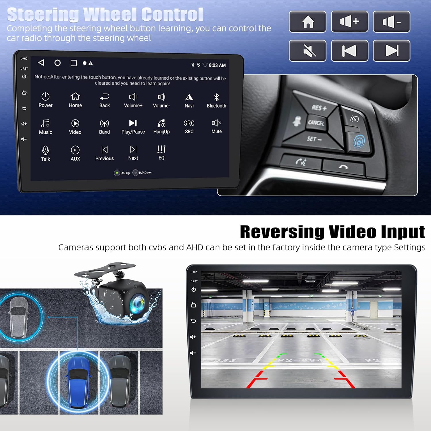 2+64G Android 15 Car Stereo for Kia Optima K5 2010 2011 2012 2013 with Wireless Carplay Android Auto,9" Touchscreen Car Radio with WiFi GPS Mirror Link Bluetooth EQ FM RDS SWC