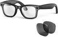 2026 AI Smart Glasses for Men Women,8MP 4K Camera Glasses,Supports AI Voice Control/Photo/Video/Audio Recording,Bluetooth Glasses with 133 Translations,Blue Light Blocking Lenses+Extra Sunglasses