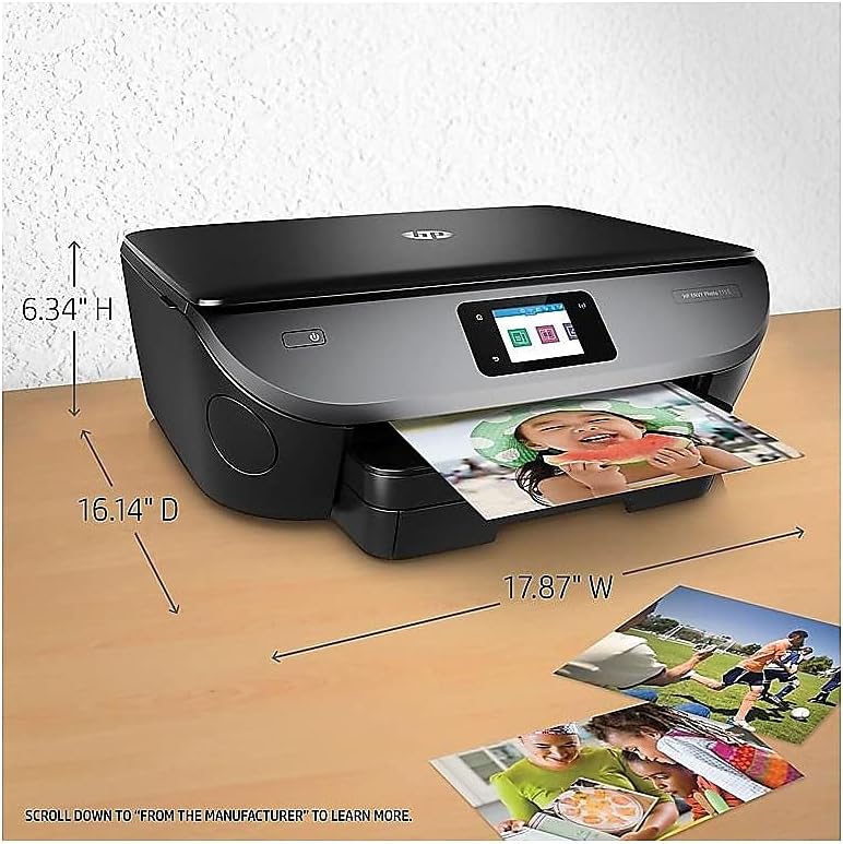 HP Envy Photo 7155 All-in-One Photo Printer with Wireless Printing, Instant Ink, Works with Alexa (K7G93A)