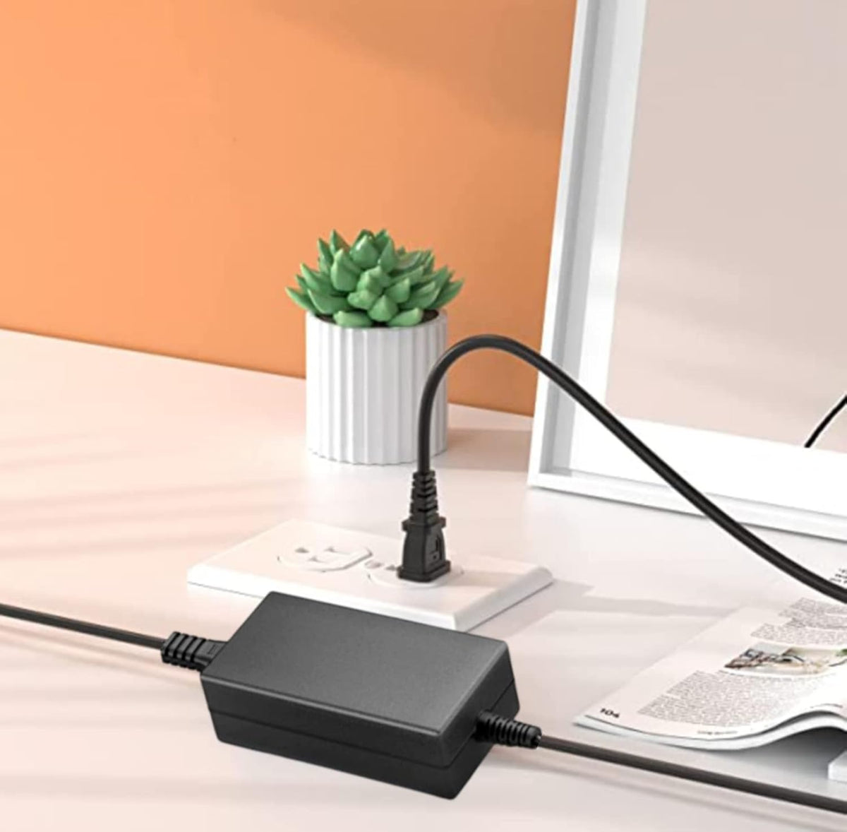 12V AC/DC Adapter Compatible with TP-Link Archer AX95 AX7800 BE550 BE9300 Tri-Band 8-Stream Wi-Fi 6 7 Router T120330-2B4 T1203302B4 12VDC 12.0V DC12V Power Supply Cord Cable Battery Charger
