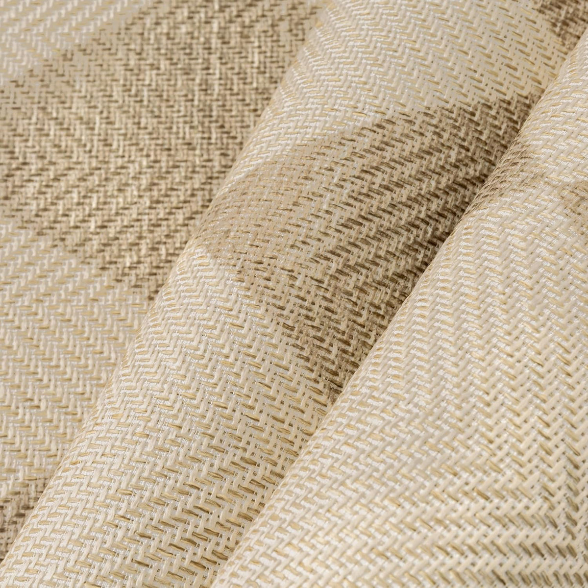 HUGEAR 9x12 Outdoor Rug Brown/Beige Linen-Look Fabric Checkered Area Rug High Traffic Stain Resistant Easy Clean Durable Rugs for Indoor/Outdoor Patio Deck Balcony Porch Garden Courtyard