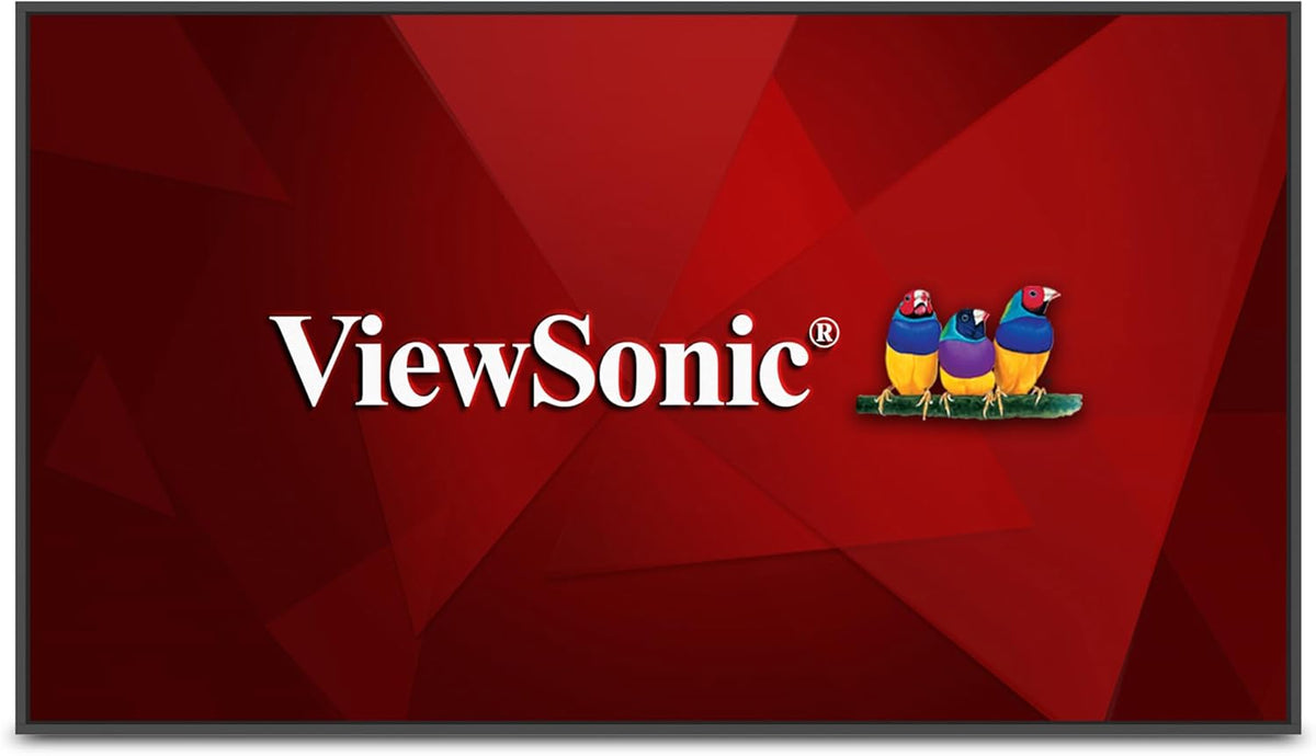ViewSonic CDE43G3 43 Inch 4K UHD OS-Free Commercial Display with 500-nit Brightness, 1200:1 Contrast Ratio, 10W Dual Speakers, HDMI, USB C, VGA, and USB Inputs