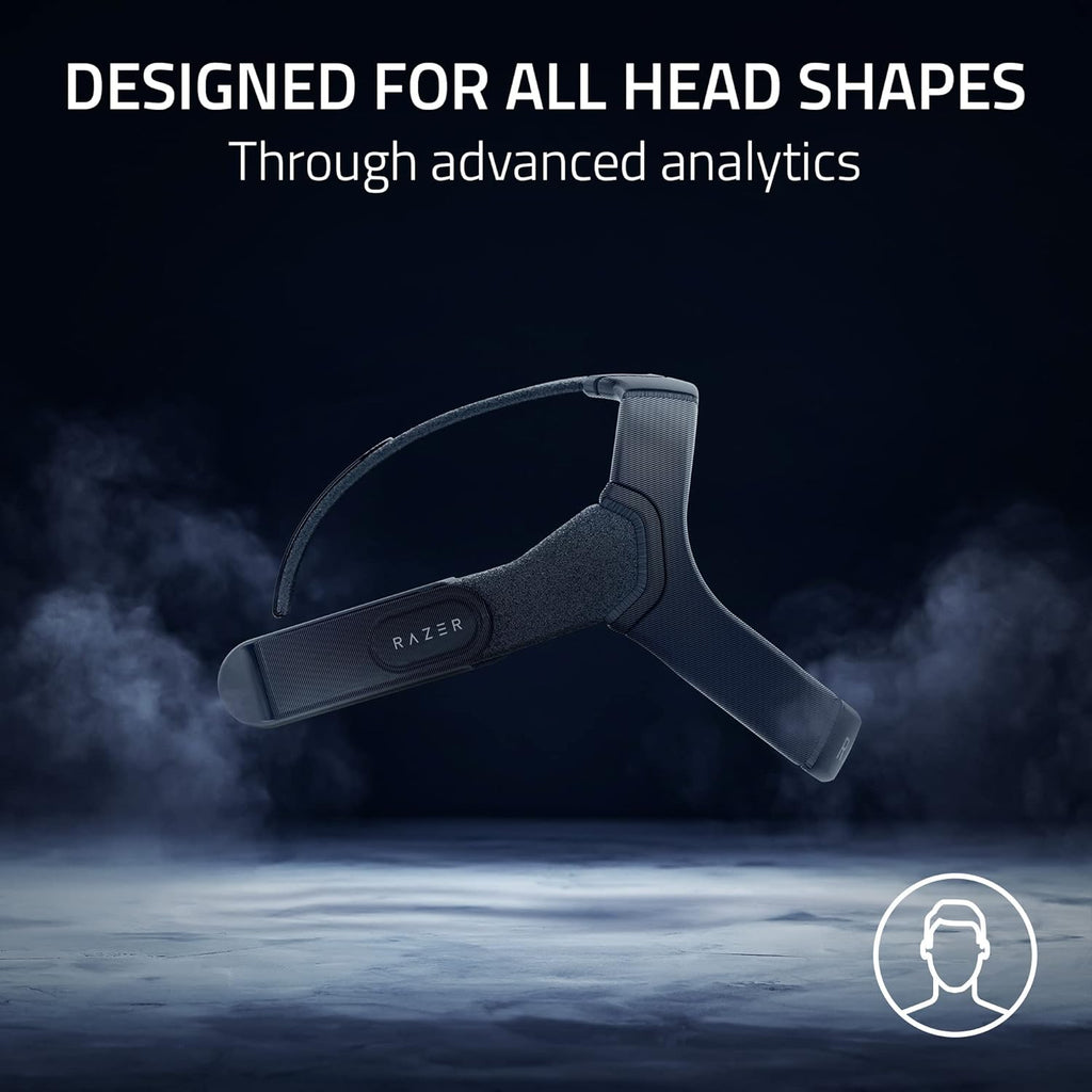 Razer Adjustable VR Head Strap System and VR Facial Interface for Meta Quest 2 Bundle - Designed for All Head Shapes - Soft, Adjustable Straps - Ergonomic Design