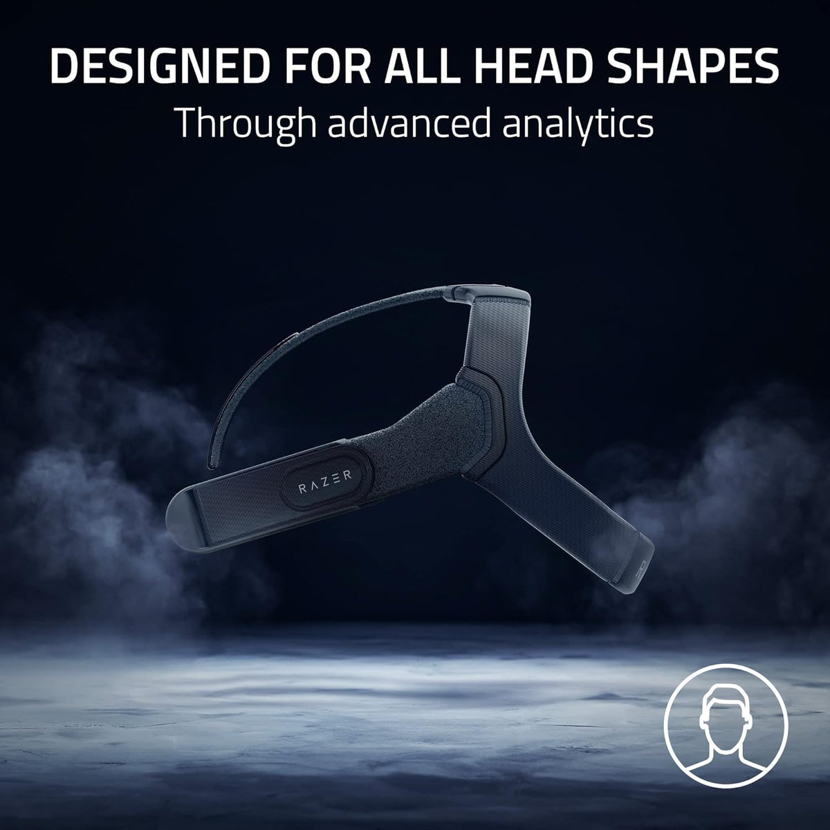 Razer Adjustable VR Head Strap System and VR Facial Interface for Meta Quest 2 Bundle - Designed for All Head Shapes - Soft, Adjustable Straps - Ergonomic Design
