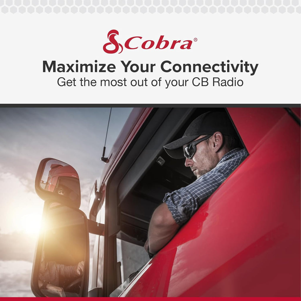 Cobra 75 All Road Wireless CB Radio, Black & HG A1000 18.5 inch Magnetic Mount CB Antenna – Heavy Duty Magnet, for use in Cars, SUVS Recreational Vehicles 100 Watt Power Handling Capability, Black