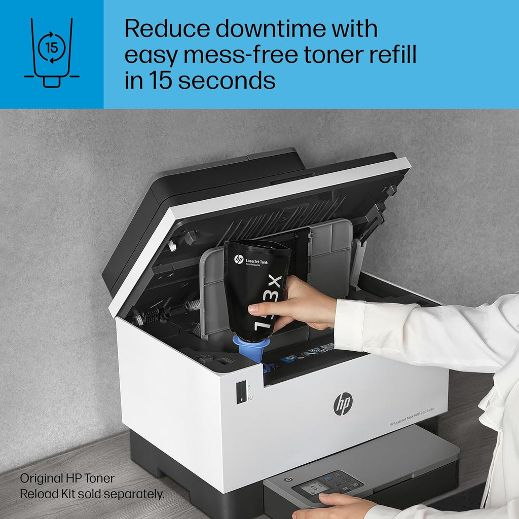 HP LaserJet-Tank MFP 2604sdw Wireless Black & White Printer Prefilled with Up to 2 Years of Original Toner (381V1A)
