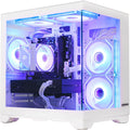 Gaming PC Desktop, AMD Ryzen 5 5500 6-Core 3.6GHz, RX 6500 XT 4GB, 16GB DDR4 RAM, 1TB NVMe SSD, Software-Controlled Lighting, Windows 11, Prebuilt Gaming Computer for 1080p Gaming & Streaming, White