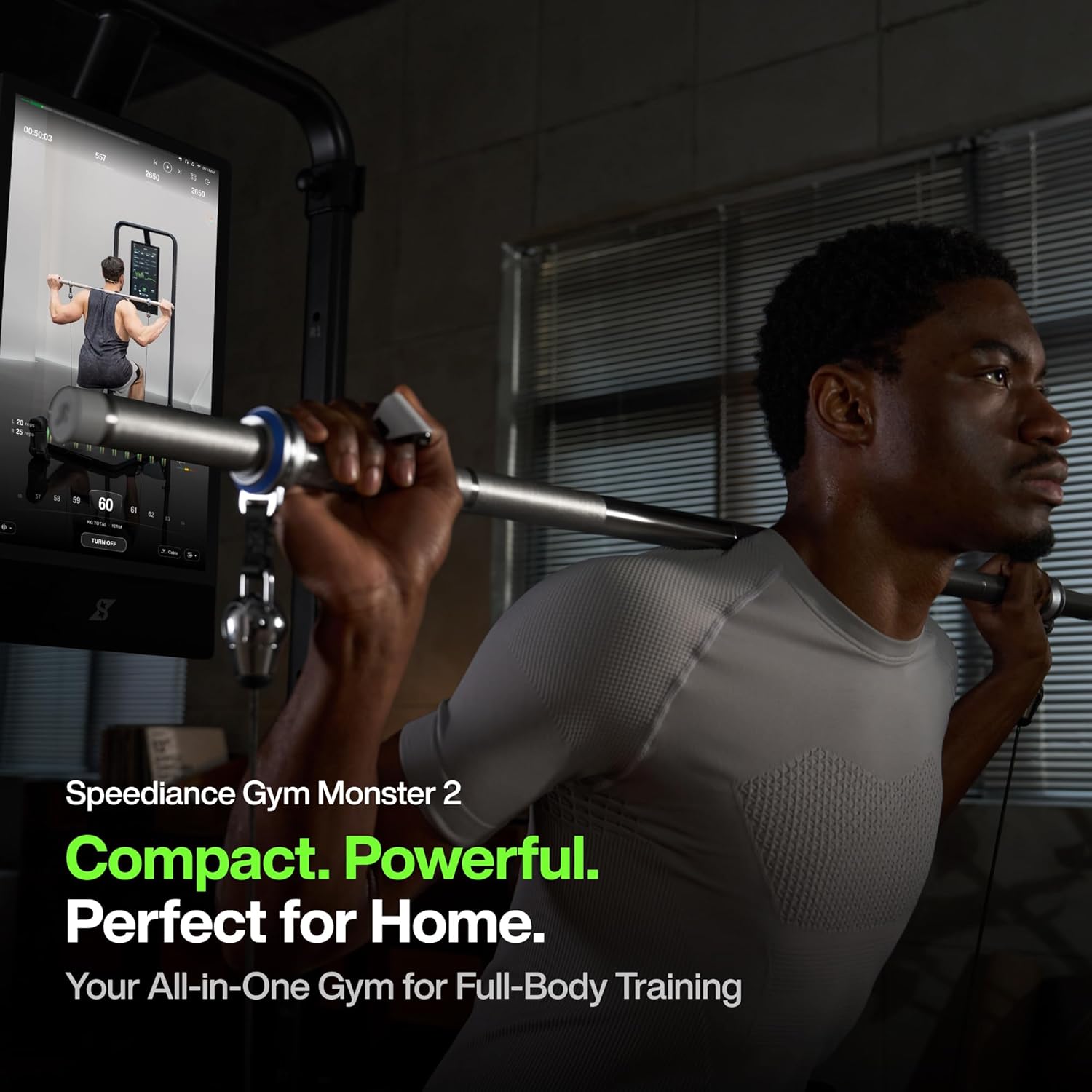 Speediance Smart Home Gym, Multi-Functional Gym Machine for Full Body Strength Training, All-in-one Gym Equipment, Digital Weight System, Workout Station, Squat Rack, Gym Monster 2