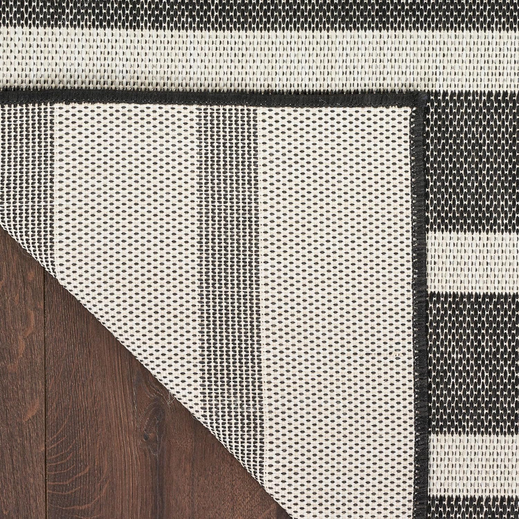 Nourison Home Positano Black Ivory 9' x 12' Area Rug - Easy Clean, Non Shedding, Bed Room, Living Room, Dining Room, Kitchen (9' x 12')