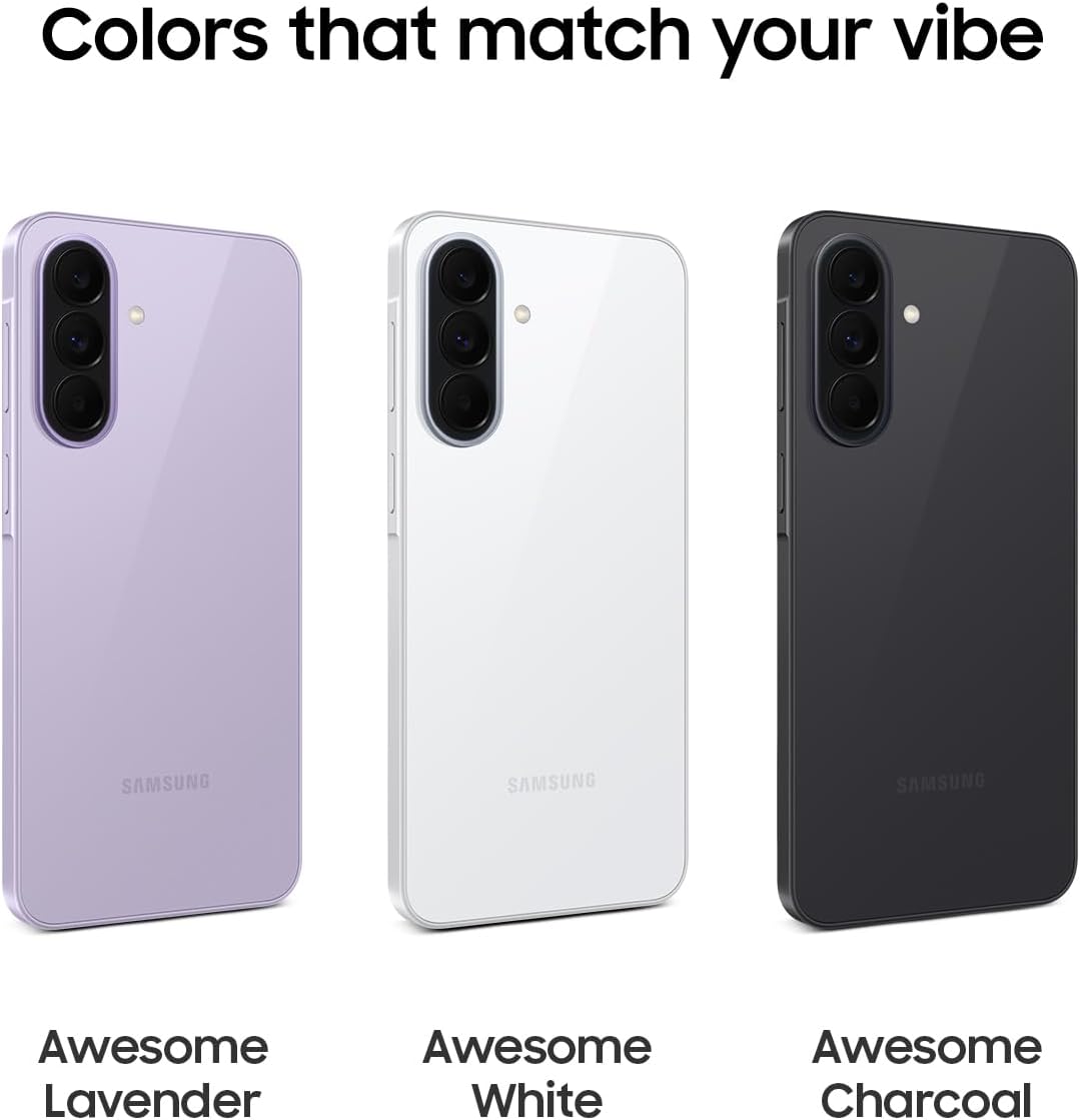 Samsung Galaxy A37 5G (2026), Unlocked Android Smartphone, 256GB, AMOLED Display, Triple Camera, IP68, Slim Phone, 5000mAh Battery, US Version, US 1 Yr Warranty, Awesome White