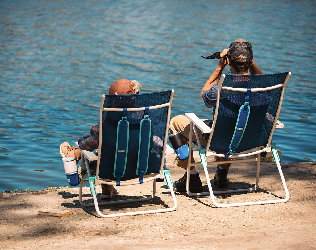 Shibumi Shade | Portable Beach Chair for Adults | Anti-Rust Marine Grade Frame | 300lb Capacity | Padded Backpack Straps | Weighs 8 Pounds | Breathable Fabric
