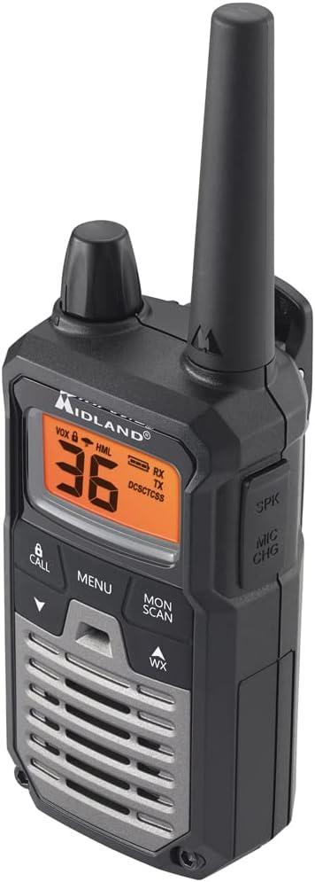 Midland T290VP4 High Powered GMRS Two Way Radios - 8 Pack Bundle w/Headsets & Chargers