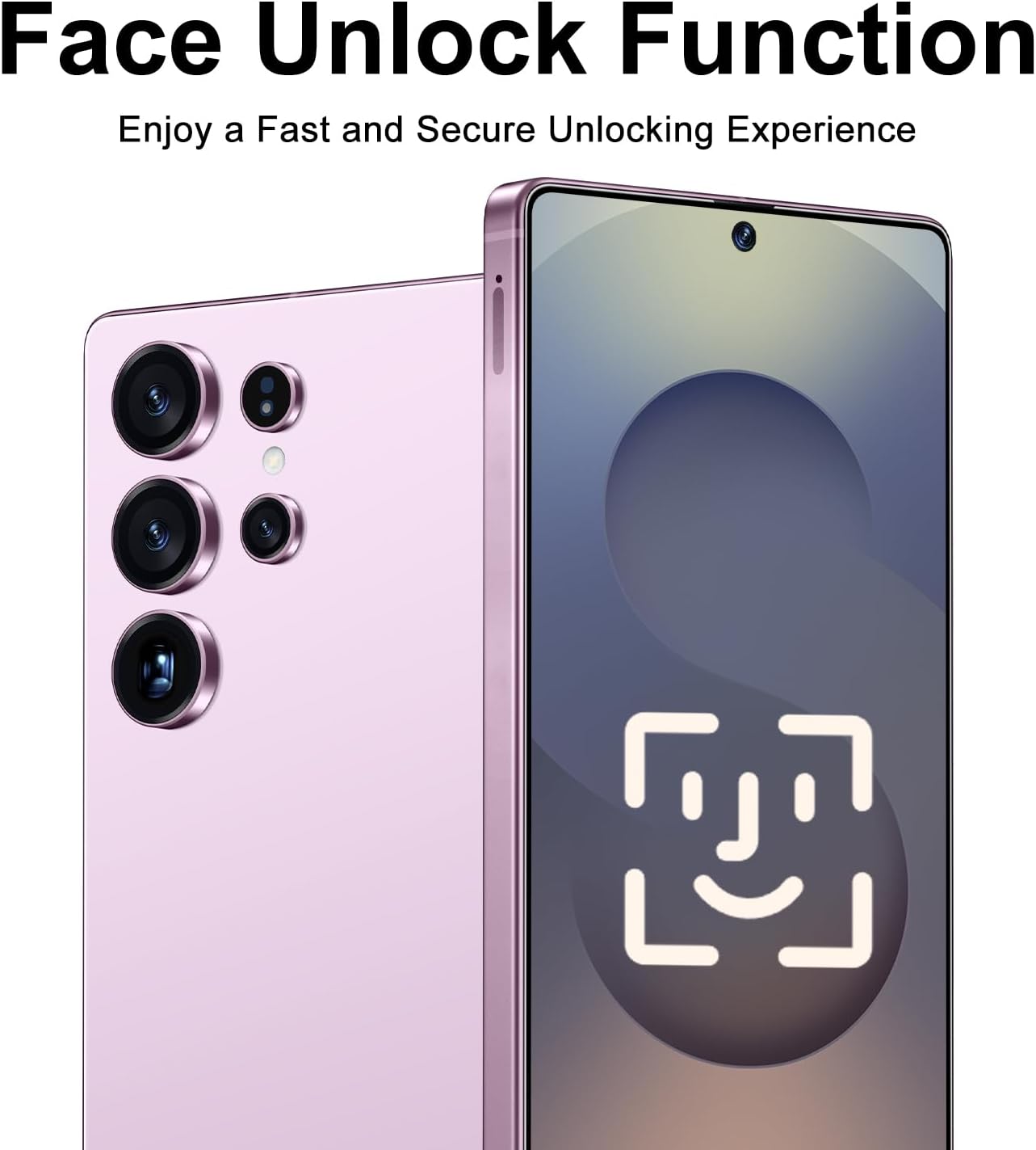 X25 Ultra Unlocked Phone 8+256GB, Built in Pen the Phone, Smartphone Battery 6800mAh 6.9" HD Screen, Android 13.0 with Memory Card Cell Phone, Face ID/5G/Fingerprint Lock/GPS (Soft Pink)