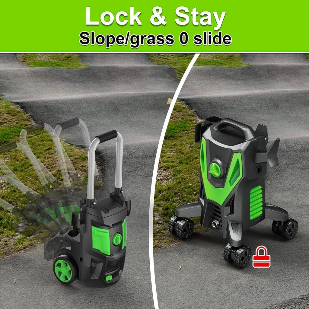 5000PSI PowerWasher with 4 Quick Connect Nozzles, Foam Cannon for Car, Lane, Patio Cleaning