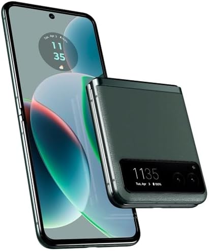 Motorola Moto Razr 40 5G 2023 (128GB, 8GB) 6.9" Foldable AMOLED, Snapdragon 7 Gen 1, Android 13 (T-Mobile Unlocked for Verizon, Metro, Boost, Global 4G) XT2323 (Sage Green) (Renewed)