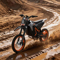 VAXEN Electric Dirt Bike for Teens & Adults, Motor 3500W Peak Mid-Drive, 40 Mph Max Speed, 48V 30AH Bttery E-Bike with 50 Miles Max Range, Off-Road E Dirt Bike with Hydraulic Nitrogen