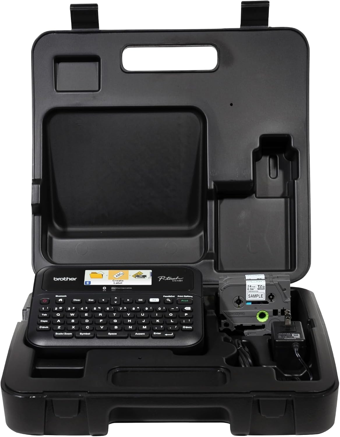 Brother P-Touch PT- D610BTVP Business Professional Connected Label Maker | Connect and Create via Bluetooth® on TZe Label Tapes up to ~1 inch