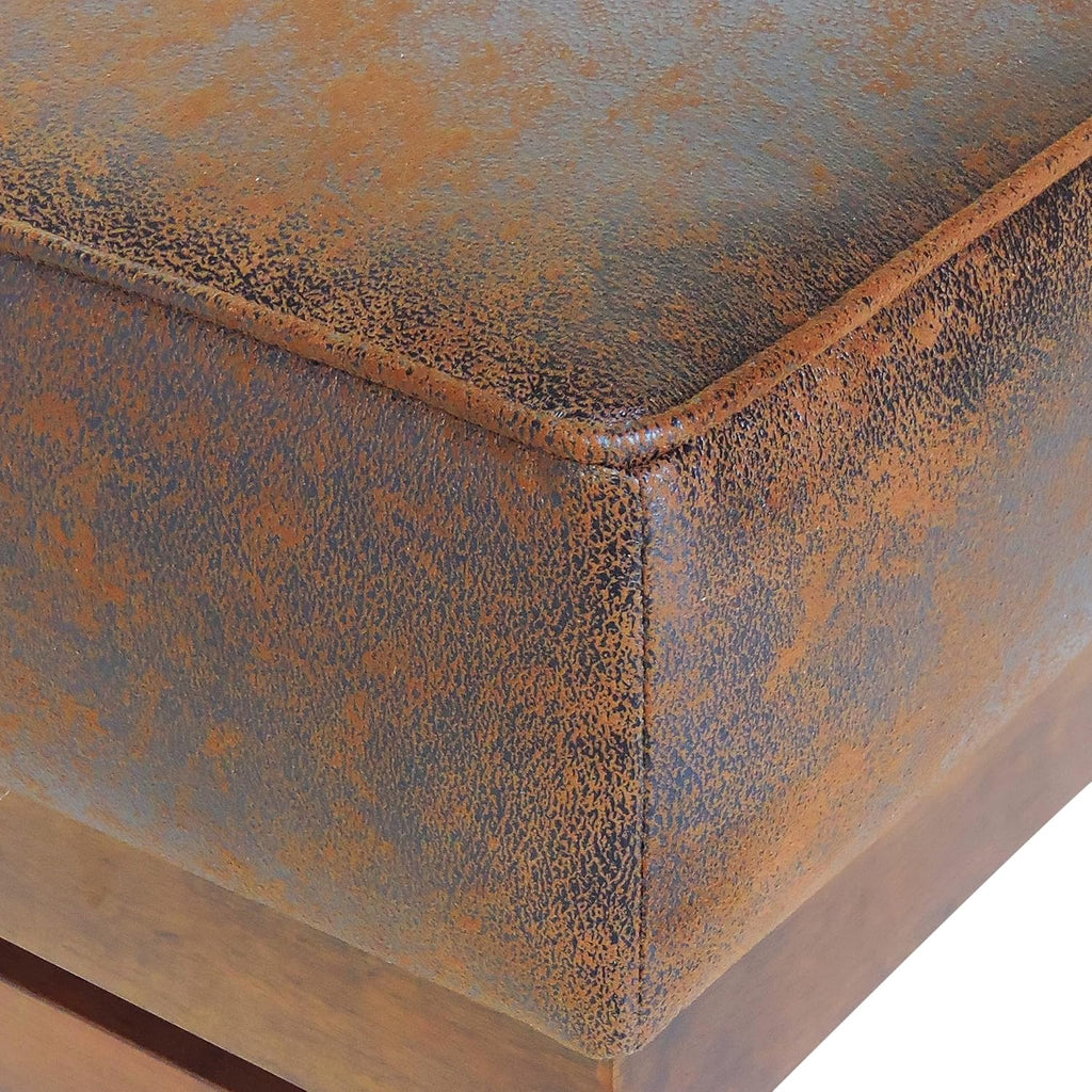 Christopher Knight Home Hillman Cocktail Ottoman, Brown + Walnut