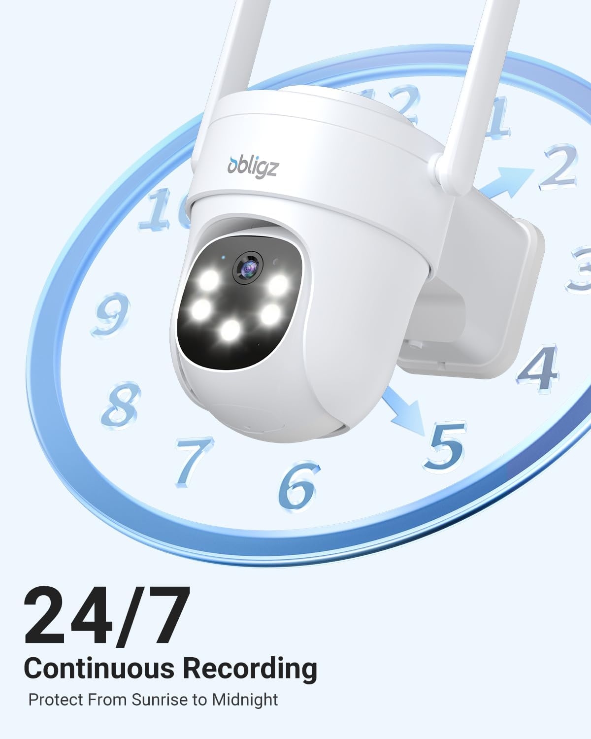 Solar Camera Security Outdoor - AOV 24/7 Recording Security Cameras Wireless Outdoor with 360° View, Human Auto Tracking, 2K Night Vision, Compatible with Alexa/Google Assistant (2 Pack)