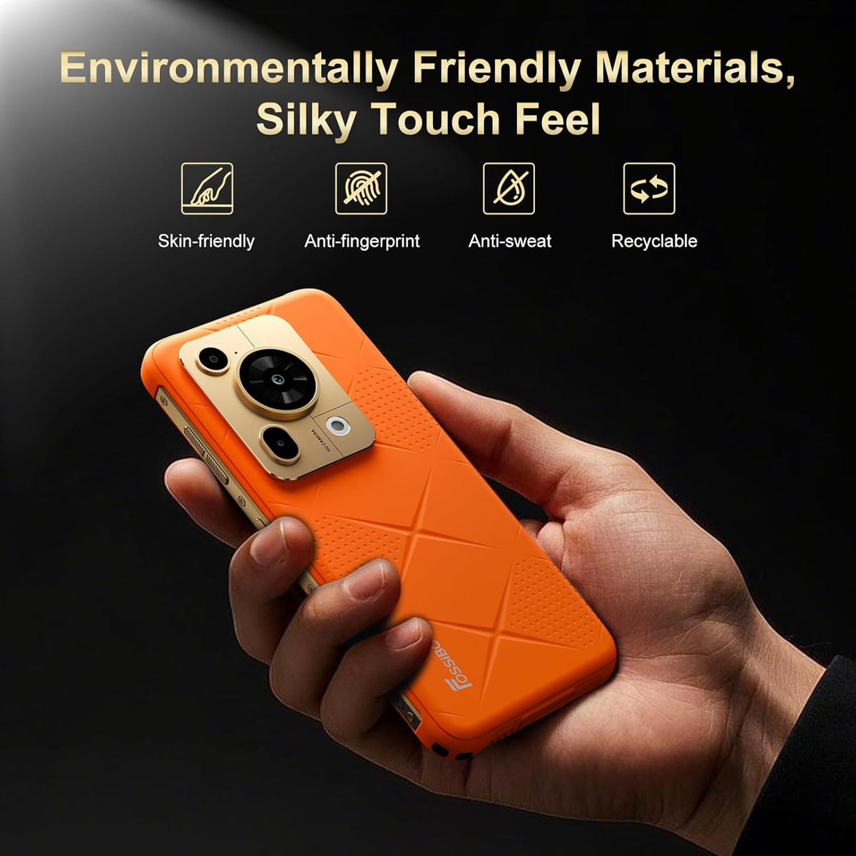FOSSIBOT F112 Pro 5G Rugged Smartphone Unlocked, 24GB+256GB/1TB Android 14 Rugged Phone, 7150mAh Battery Cell Phone, 6.88'' Display, 50MP+16MP Camera, Dual SIM 5G Unlocked Phone