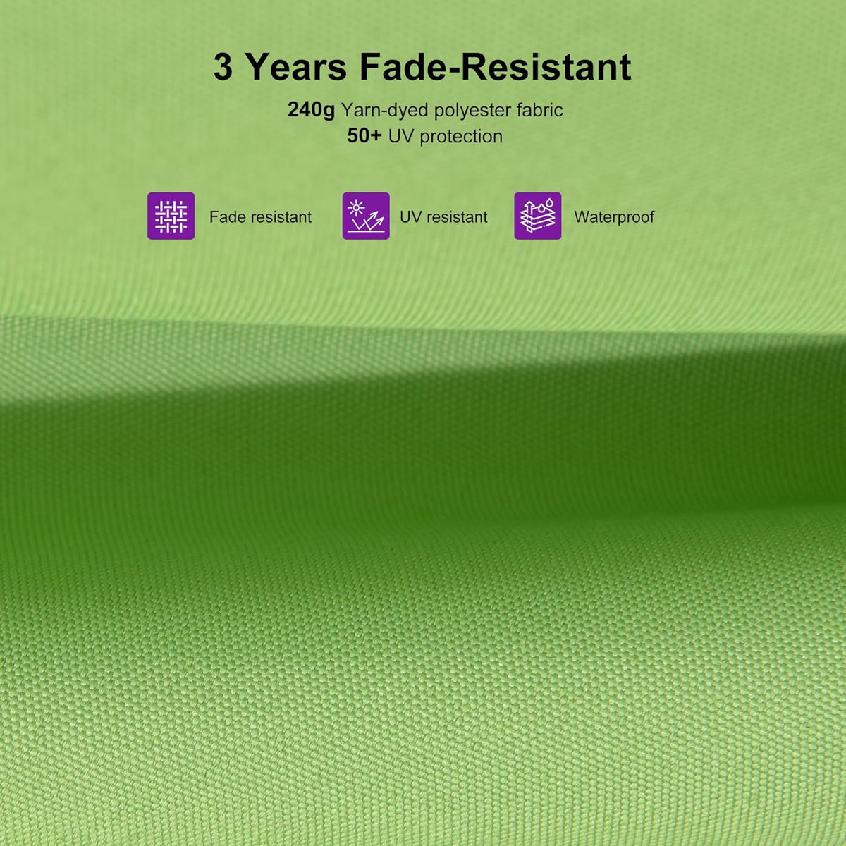 PURPLE LEAF 10' X 10' Patio Cantilever Umbrella with Base Included Antique Bronze Square Outdoor Umbrella with 360° Rotation and Aluminum Offset Hanging for Garden Backyard Pool, Green