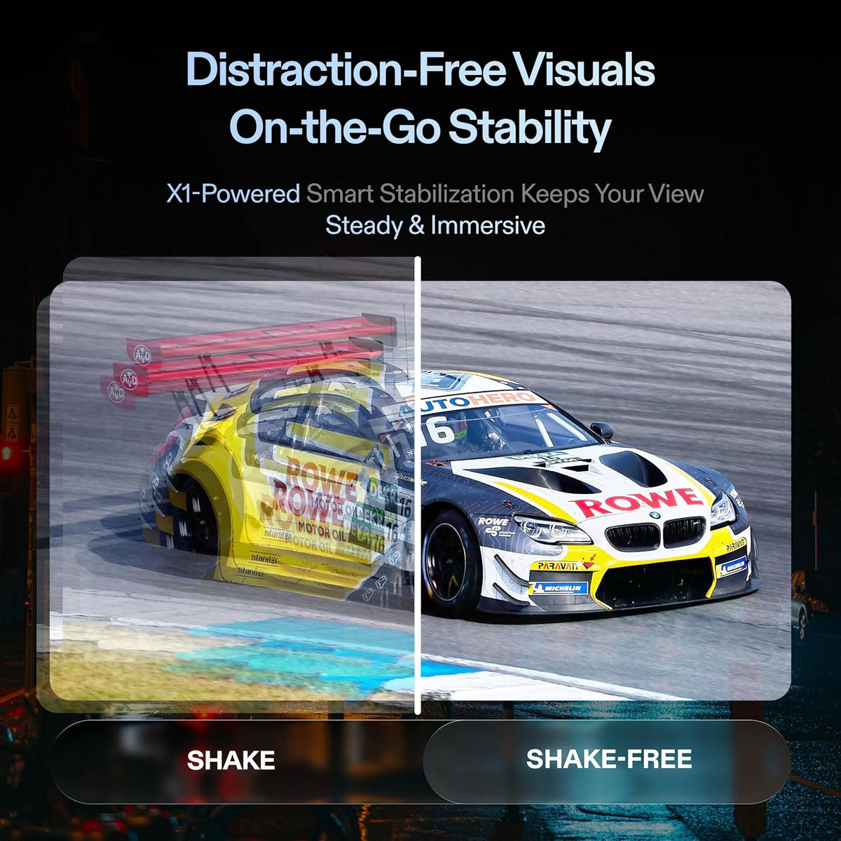 XREAL One Pro AR Glasses with X1 Chip, Native 3 DoF, X-Prism Optics, Real 3D, 57°FOV 171" 120Hz FHD Display, XR Glasses for iPhone 17/16, Steam Deck, ROG, Mac, PC, Android & iOS M (IPD 57-66mm)