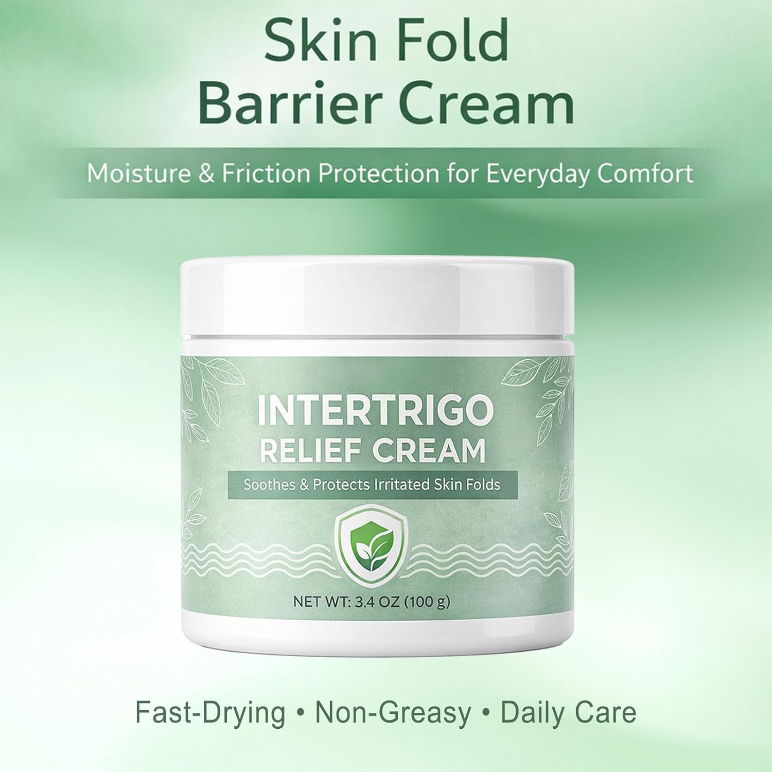 1Ps Intertrigo Cream – Skin Fold Barrier Cream for Moisture & Friction Protection, Helps Support Skin Comfort, Fast-Drying Non-Greasy Formula for Friction-Prone Areas.