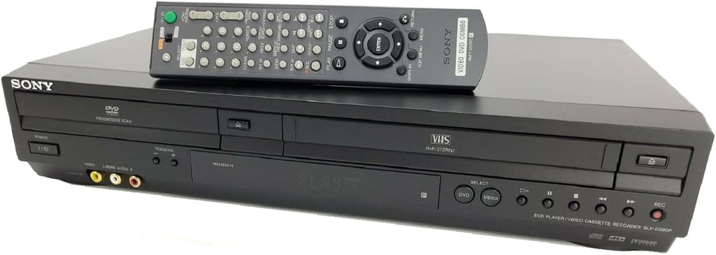Sony SLV-D380P DVD/VCR Tunerless Progressive Scan DVD/VHS Combo Player (2009 Model), Black (Renewed)