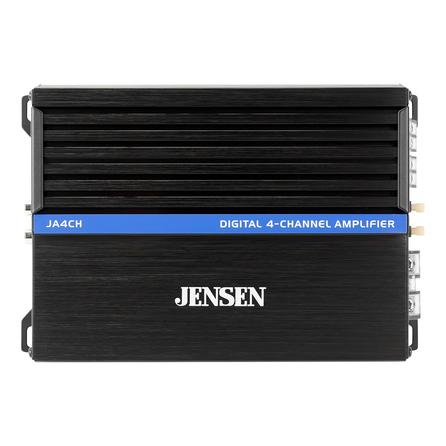JENSEN JA-Series JA4CH High-Performance Class-D 4-Channel Car Audio Amplifier | Truck, Motorcycle, Golf Cart | 1,000 Watts Peak Power | Efficient Compact Design | CTA-2006-D Certified | Bridegeable