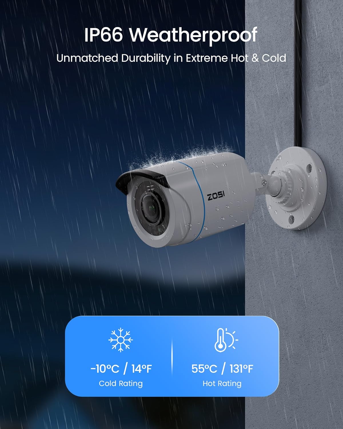 ZOSI H.265+ 16CH Security Camera System with AI Human Vehicle Detection, 16CH DVR with 4TB HDD for 7/24 Record, 16 x 1080p CCTV Camera Outdoor Indoor with 80ft Night Vision, 90°Wide Angle