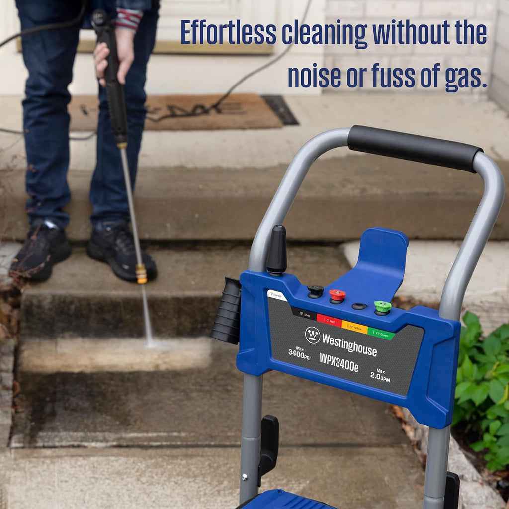 Westinghouse Electric Pressure Washer Bundle with 3400 PSI 2 GPM Washer and 15" Surface Cleaner Attachment