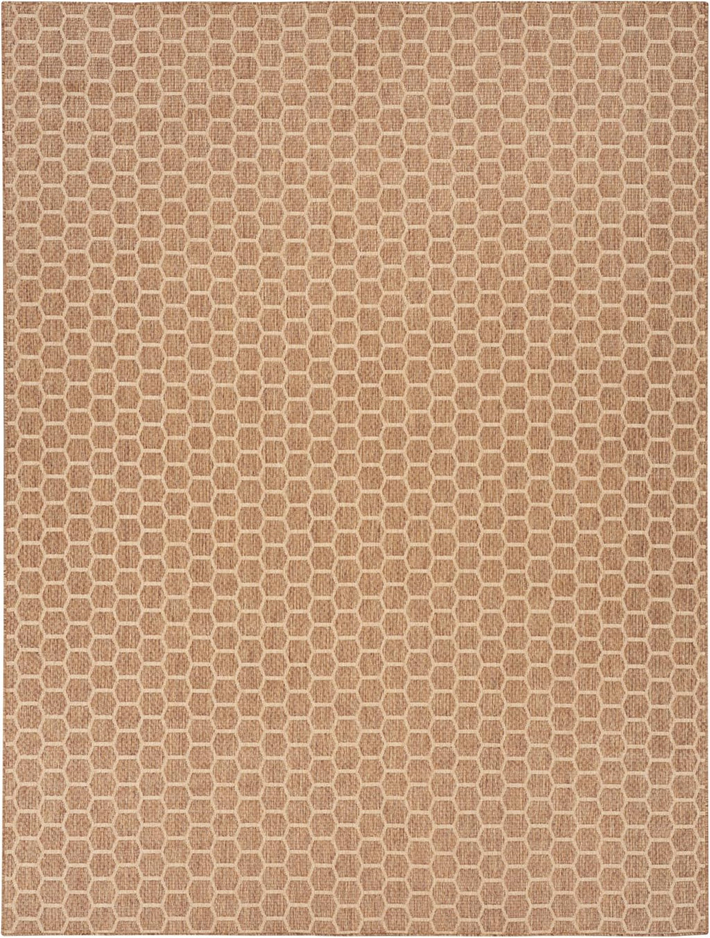 Nourison Home Reversible Indoor Outdoor Natural 9' x 12' Area Rug - Easy Clean, Non Shedding, Bed Room, Living Room, Dining Room, Kitchen (9' x 12')