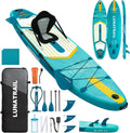 【11'×34"】 Extra Long/Extra Wide Premium Inflatable Stand Up Paddle Board (SUP) – Portable & Lightweight for Yoga, Surfing, Family Fun | Complete Kit with Paddle, Pump, Bag | Durable Design
