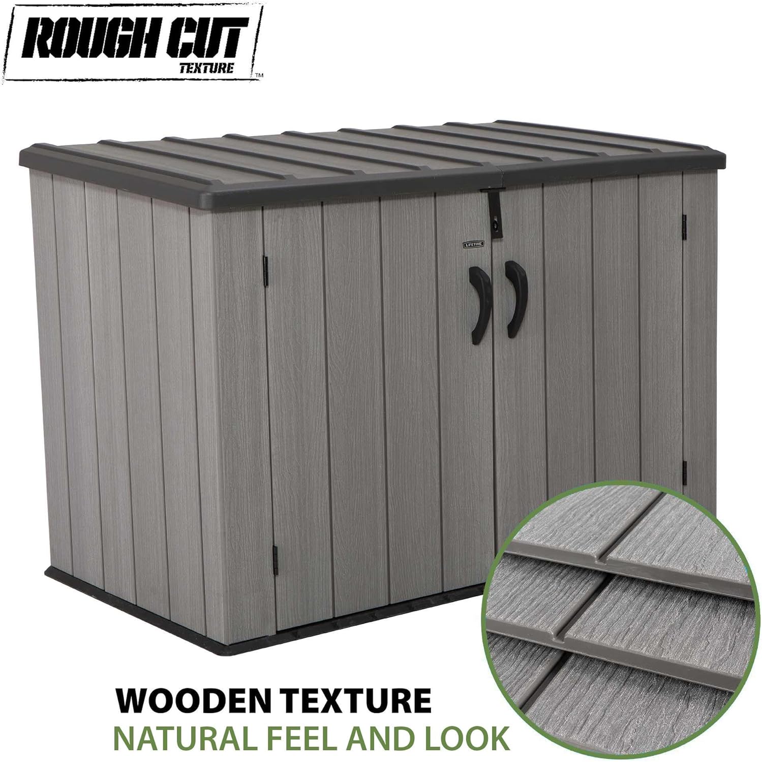 Lifetime Horizontal Outdoor Storage Shed, 75 Cu. Ft. Capacity
