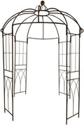 OUTOUR French Style Birdcage Shape Heavy Duty Gazebo,9'Highx 6'6" Wide,Pergola Pavilion Arch Arbor Arbour Plants Stand Rack for Wedding Outdoor Garden Lawn Backyard Patio,Climbing Vines,Roses