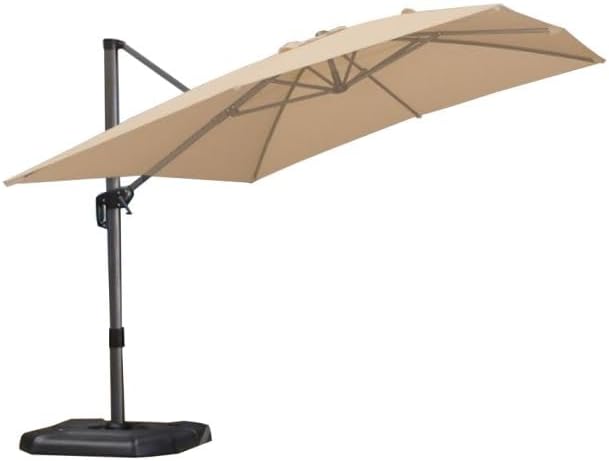 Garden Winds Custom Fit Replacement Canopy Top Cover Compatible with The Purple Leaf ZY04XHRC0911-KK 9' x 11.5' Patio Umbrella - Upgraded Performance RipLock 350 Fabric