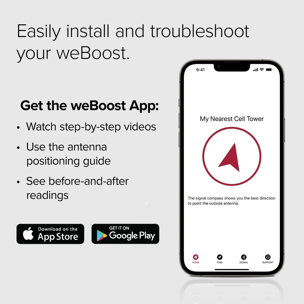 weBoost Drive X - Vehicle Cell Phone Signal Booster | 5G & 4G LTE | Magnetic Roof Antenna | Boosts All U.S. Carriers - Verizon, AT&T, T-Mobile | Made in the U.S. | FCC Approved (model 475021)