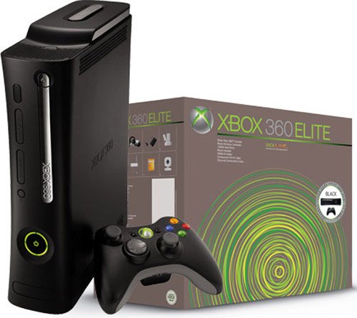 Microsoft Xbox 360 Elite 120GB HDD w/ 2 Controllers and HDMI Cable (Renewed)
