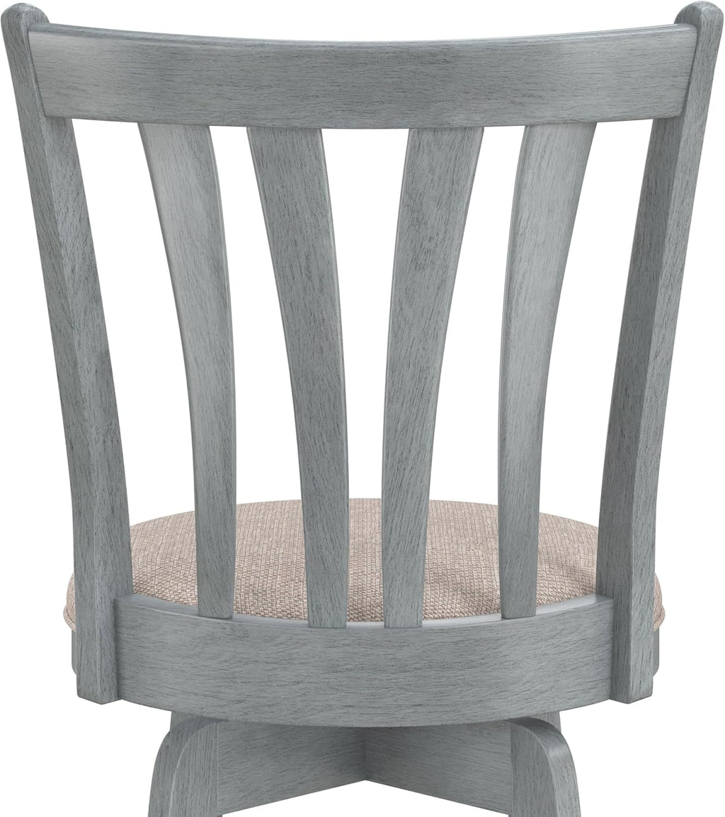Hillsdale Furniture Savana Wood Bar Height Stool, 30" high, Blue Wire Brush