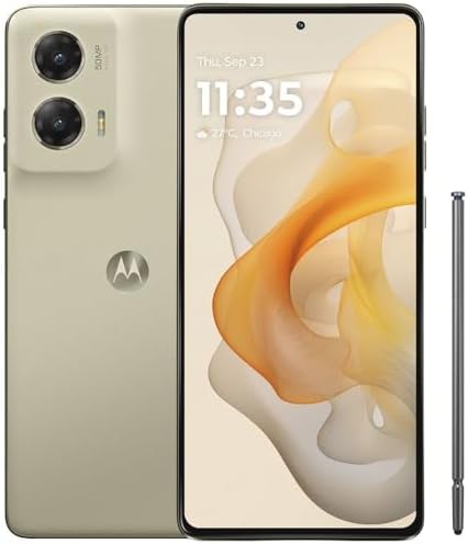 Motorola Moto G Stylus 5G 2024 (128GB, 8GB) 6.7", 50MP Camera, Android 14, Snapdragon 6, 5G / 4G LTE / XT2419 / (Unlocked Caramel Latte) (Renewed