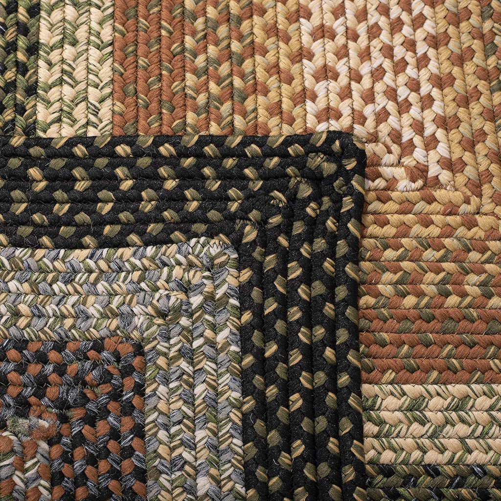 SAFAVIEH Washable Rug Outdoor Braided Collection - 8' x 10', Multi, Handmade & Reversible, Non-Shedding & Easy to Clean, Ideal for Patio, Backyard, Mudroom (BRD308A)