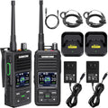 SAMCOM FPCN50A DMR Digital Two Way Radio 5W Long Range Walkie Talkie with GPS Tracking, Customizable Channels, IP67 Waterproof, Lone Worker,Emergency Button for Construction Security Industrial