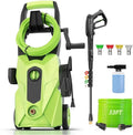 Pressure Cleaner 5000PSI High Power Cleaners with 33ft Pressure Hose, 4 Nozzles and Foam Cannon, for Home, Cars, Fences, Patio (Light Green)