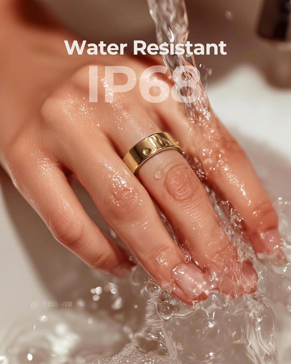 femometer Ring Air | Ultra-Thin Smart Ring | Sleep/Heart Rate/SpO2/Stress | Women's Health & Fertility Tracker with BBT Technology | Hot Flash Monitoring | Free Subscription - Size7