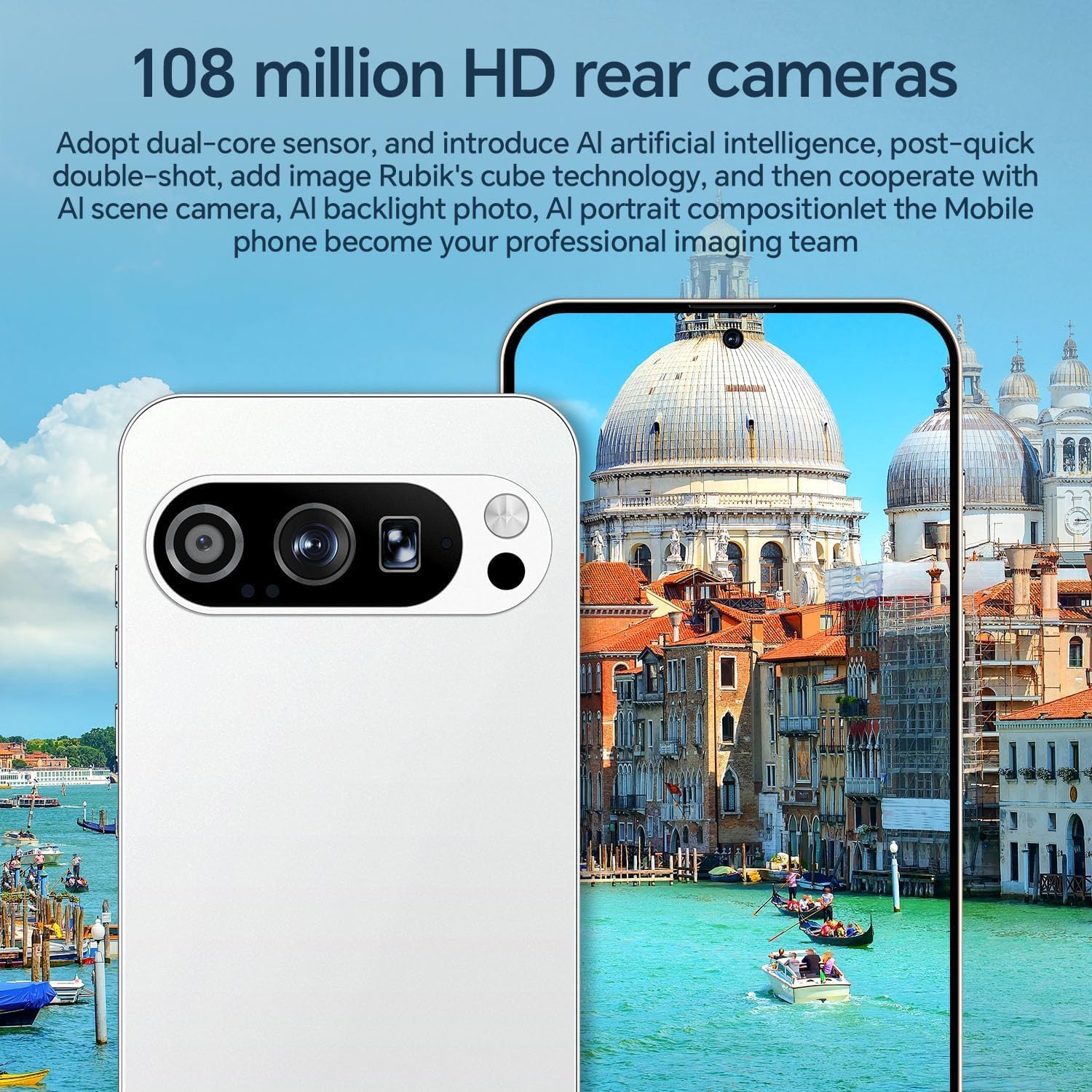 X9Pro Unlocked Cell Phones, 5000mAh Long-Lasting Battery,12GB+512GB Expandable to 1TB Android 14 Smartphones,3040x1440 OLED HD 6.8'' Display, 48MP+108MP Cameras, 5G/Dual SIM/GPS/WiFi Grey