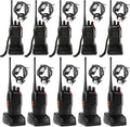 Walkie Talkies 10 Pack Rechargeable Two-Way Radios with Earpiece 16 Channel for Adults, Li-ion Battery and Charger Included, Long Range Walkie talkies (Pack of 10)